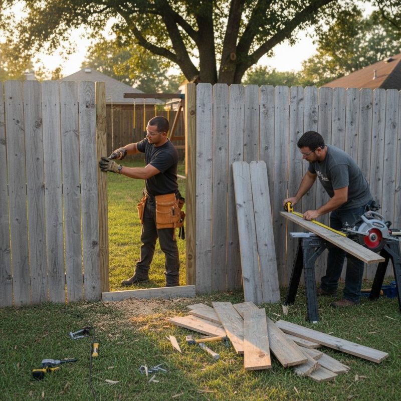 Wood Fence Repair Service