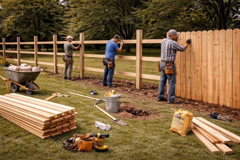 Board Fence Installation in Pearland, TX