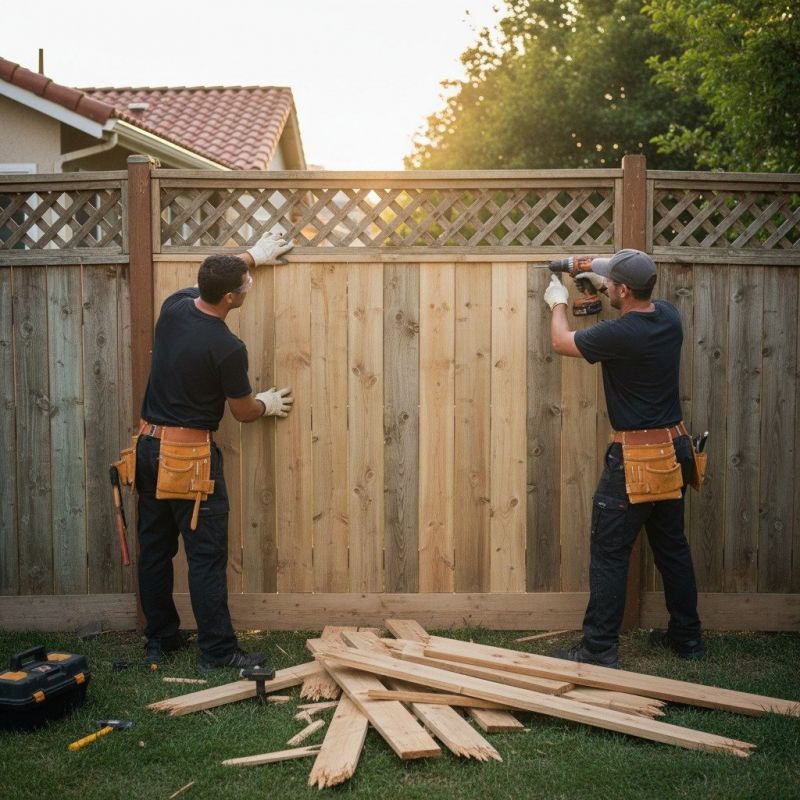 Local Wood Fence Repair pros at work