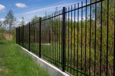 Black Metal Fence Installation in Alpharetta, GA