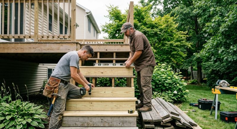 Deck Steps Replacement in Redmond, WA