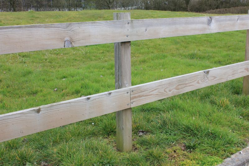 Repaired Fence Post
